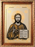 Гравюра в раме "Иисус Христос" - Интернет-магазин ножей и подарков из Златоуста. "Мастера Златоуста"