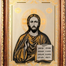 Гравюра в раме "Иисус Христос" - Интернет-магазин ножей и подарков из Златоуста. "Мастера Златоуста"