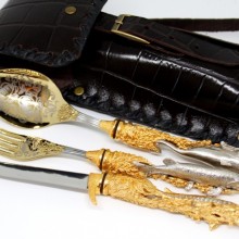 Набором приборов "Рыбаку" - Интернет-магазин ножей и подарков из Златоуста. "Мастера Златоуста"